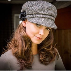 Irish wool newsboy hat